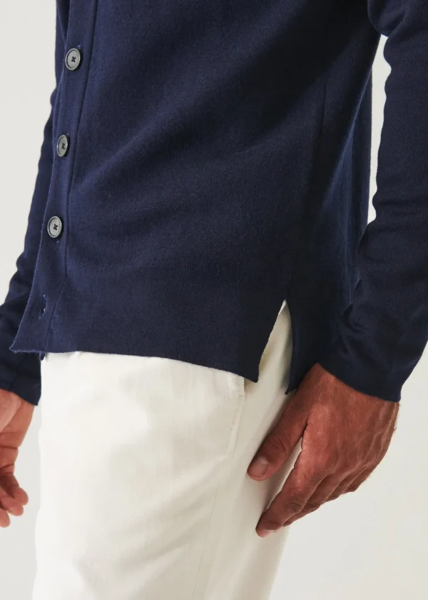 PATRICK ASSARAF Button-Up Double Face Jacket | Men Knitwear