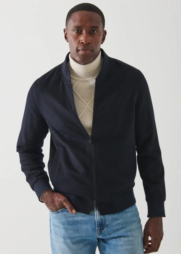 PATRICK ASSARAF Cashmere Baseball Bomber | Men Outerwear