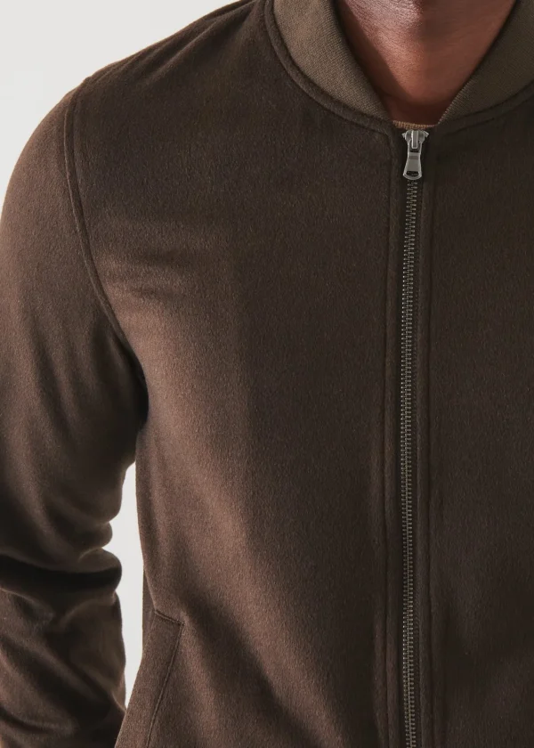 PATRICK ASSARAF Cashmere Baseball Bomber | Men Outerwear
