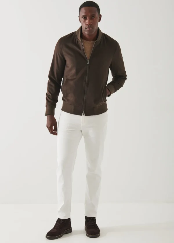 PATRICK ASSARAF Cashmere Baseball Bomber | Men Outerwear