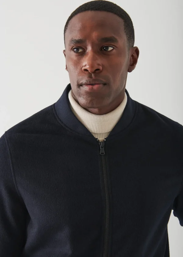 PATRICK ASSARAF Cashmere Baseball Bomber | Men Outerwear