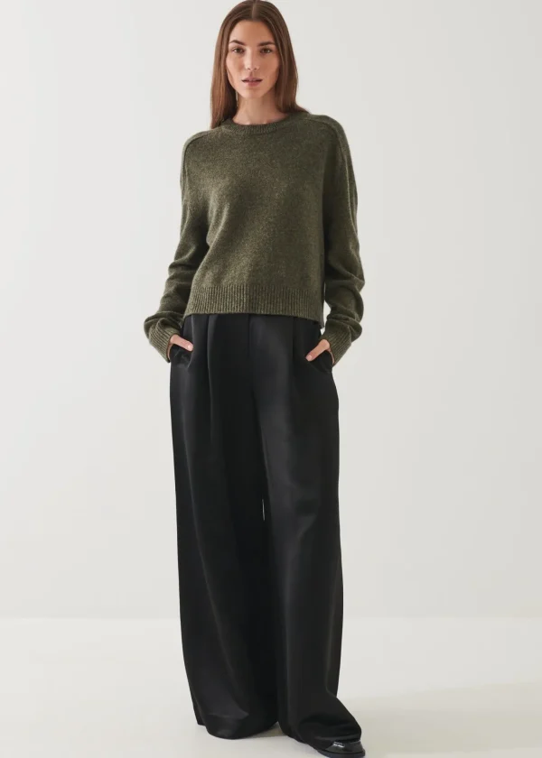 PATRICK ASSARAF Cashmere Raglan Crewneck | Women Knitwear