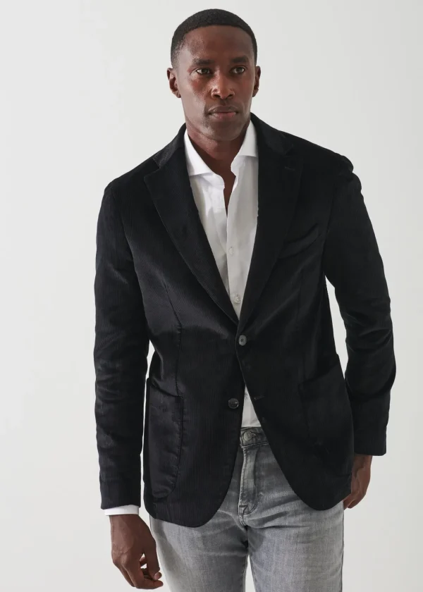 PATRICK ASSARAF Corduroy Two-Button Blazer | Men Blazers