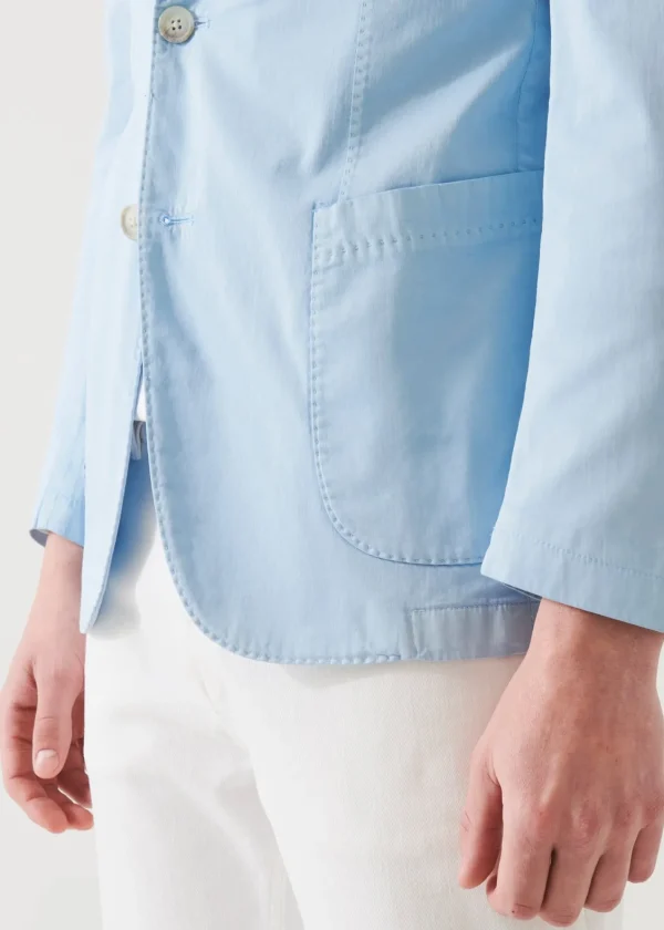 PATRICK ASSARAF Cotton Blend Garment Dye Blazer | Men Blazers