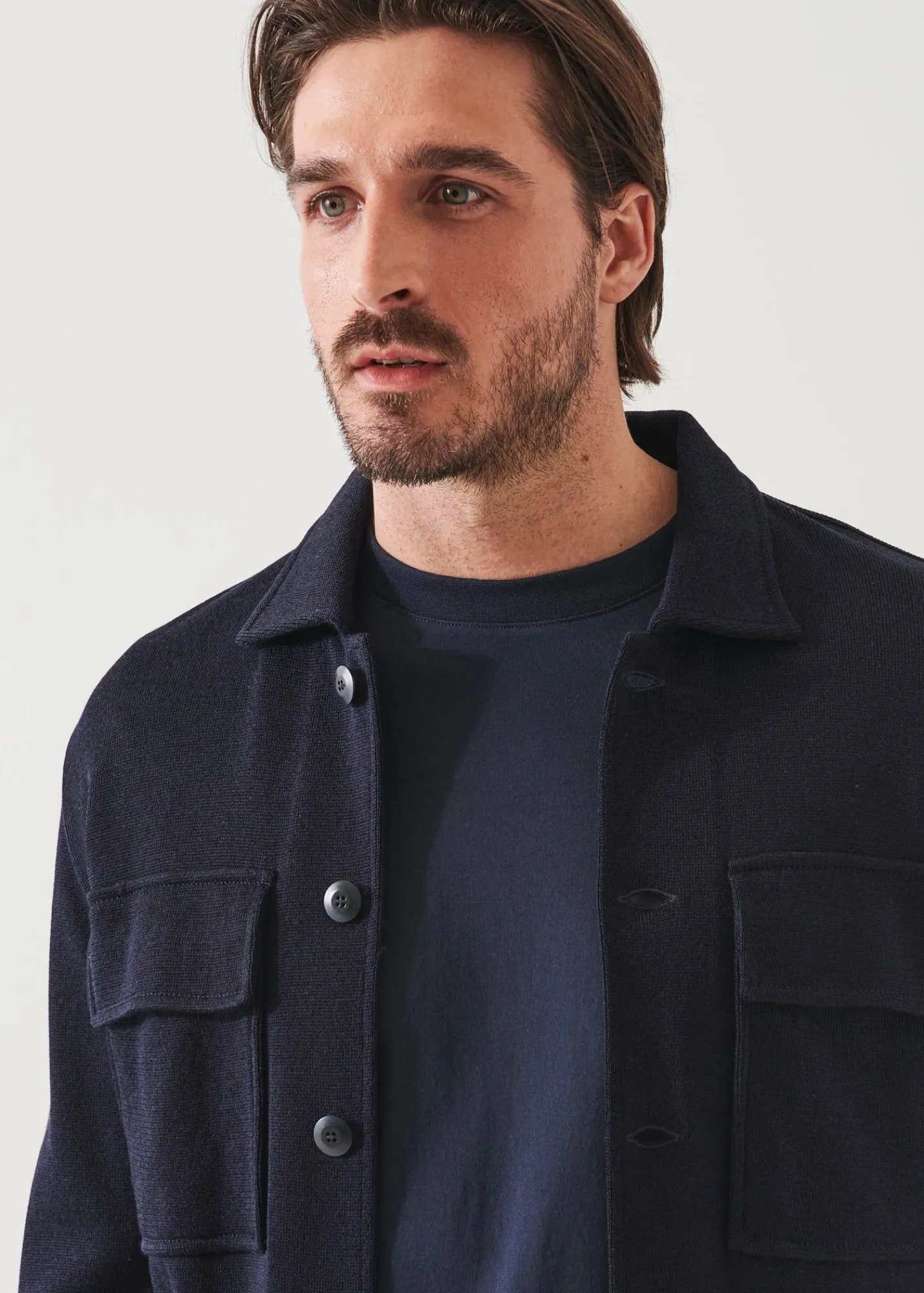 cotton_blend_knit_shirt_j_1-1.webp PATRICK ASSARAF Cotton Blend Knit Shirt Jacket | Men Shirt Jackets