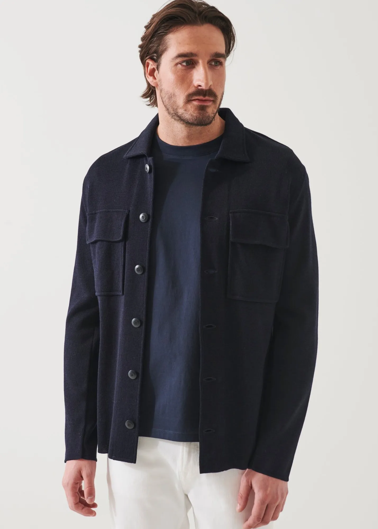 cotton_blend_knit_shirt_j_3-1.webp PATRICK ASSARAF Cotton Blend Knit Shirt Jacket | Men Shirt Jackets