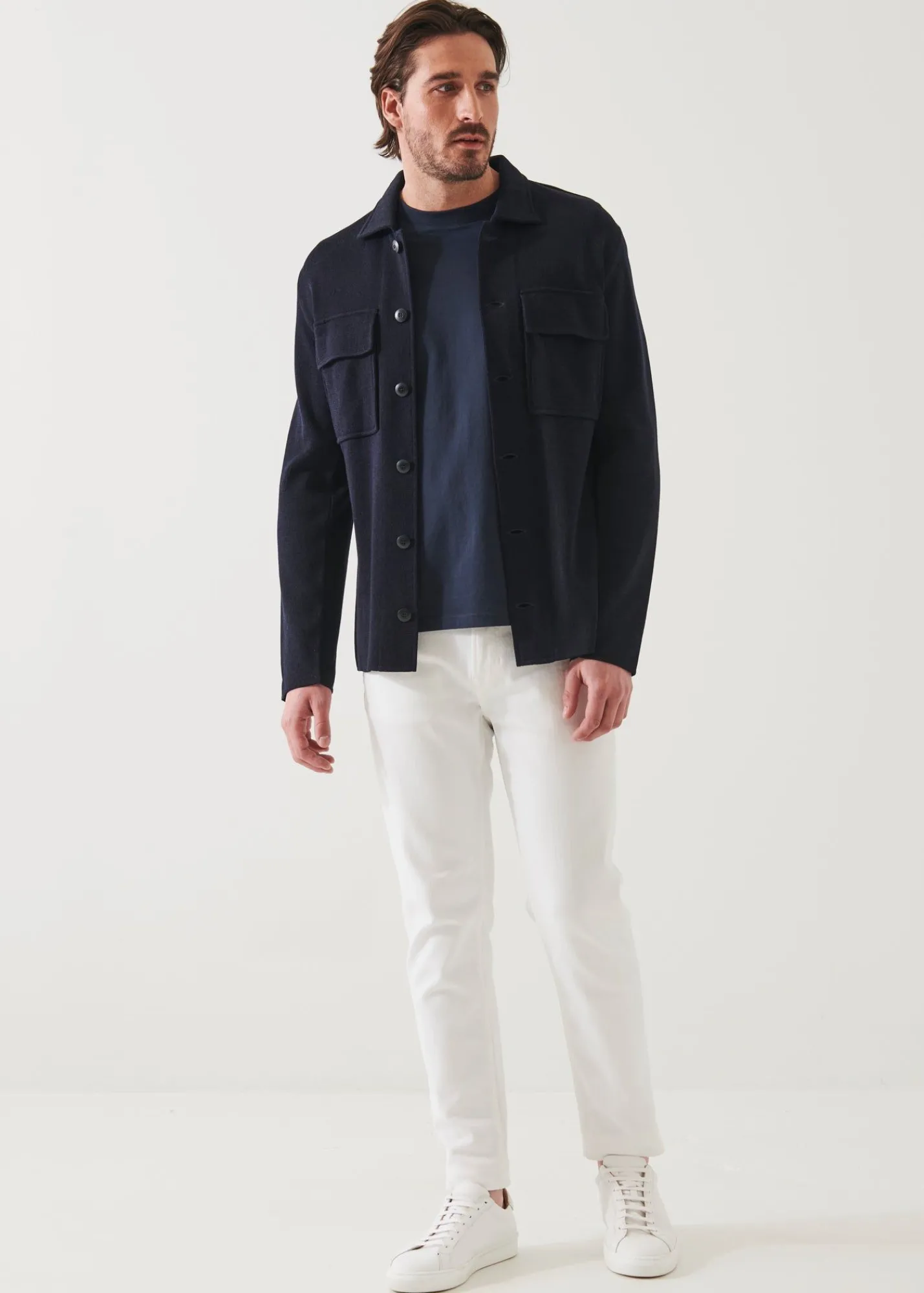 cotton_blend_knit_shirt_j_4-1.webp PATRICK ASSARAF Cotton Blend Knit Shirt Jacket | Men Shirt Jackets