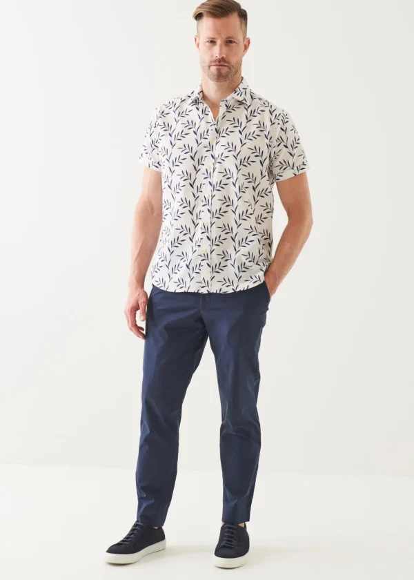 PATRICK ASSARAF Cotton Blend Slim Pant | Men Bottoms