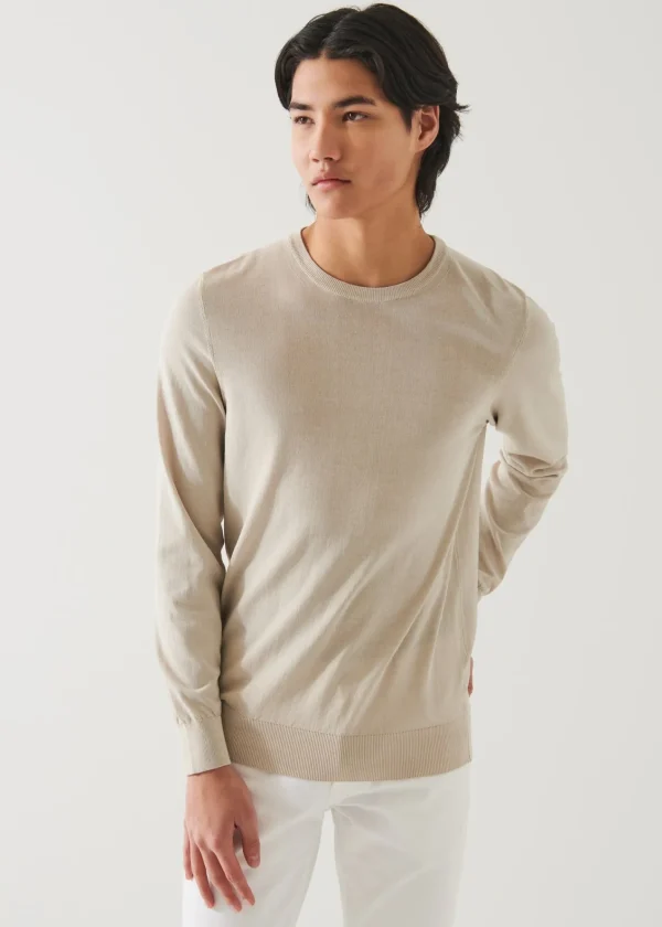 PATRICK ASSARAF Cotton Crewneck | Men Knitwear