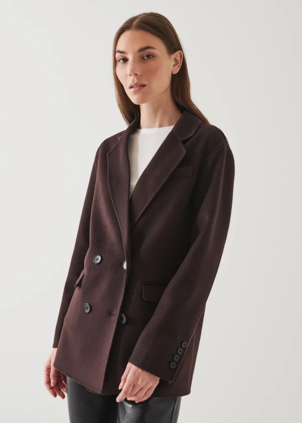 PATRICK ASSARAF Double Breasted Cashmere Blazer | Women Outerwear