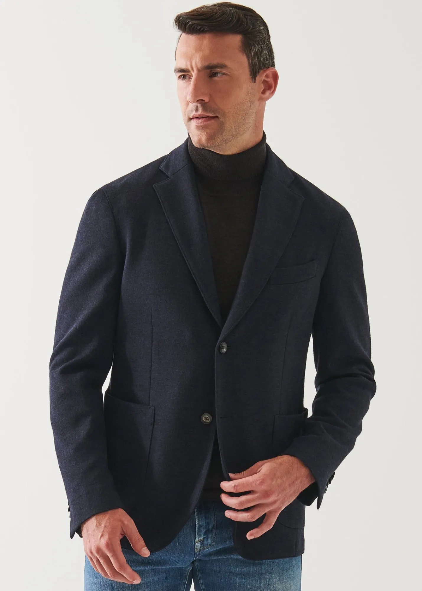 double_face_twobutton_bla_0.webp PATRICK ASSARAF Double Face Two-Button Blazer | Men Blazers