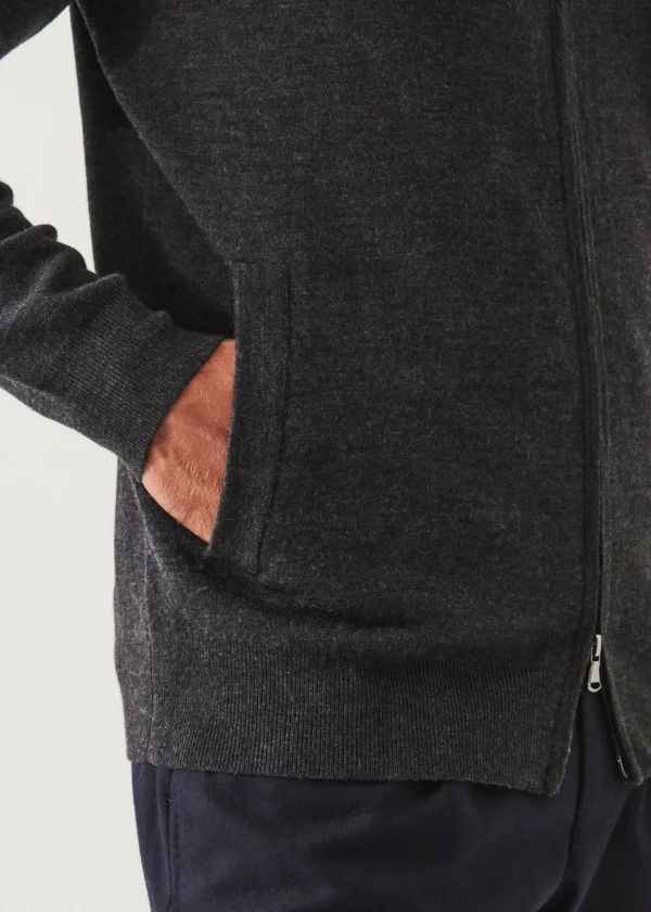 PATRICK ASSARAF Double Face Zip-Up Cardigan | Men Knitwear