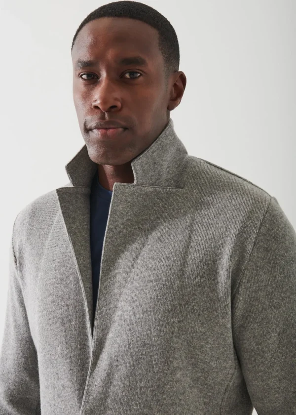PATRICK ASSARAF Eco-Cashmere Sweater Jacket | Men Blazers