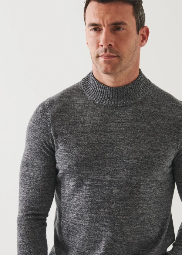 PATRICK ASSARAF Extra-Fine Merino Mock Neck Sweater | Men Knitwear