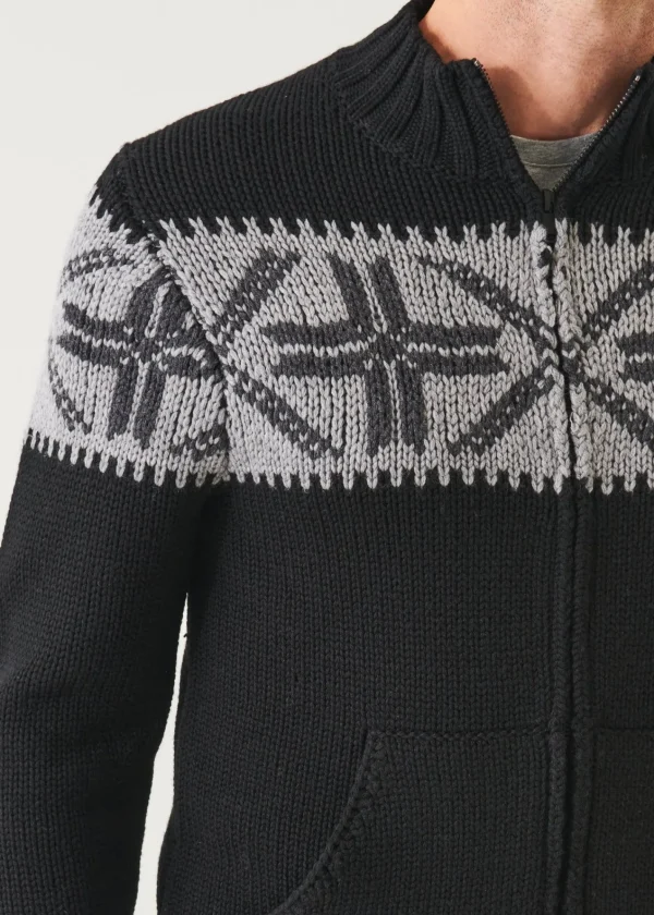 PATRICK ASSARAF Fairisle Zip-Up Cardigan | Men Knitwear