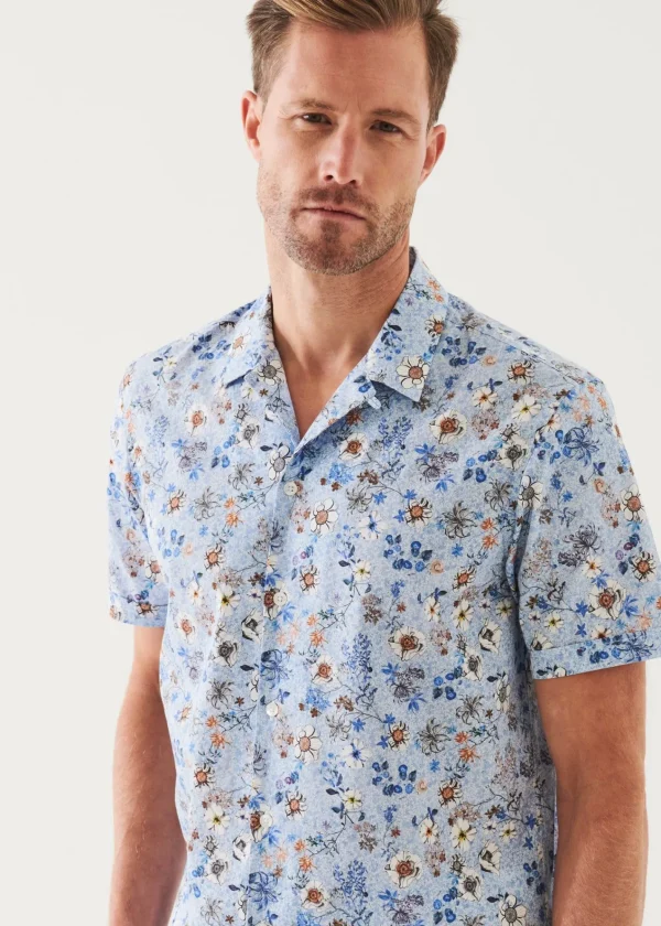 PATRICK ASSARAF Floral Print Camp Collar Shirt | Men Shirts