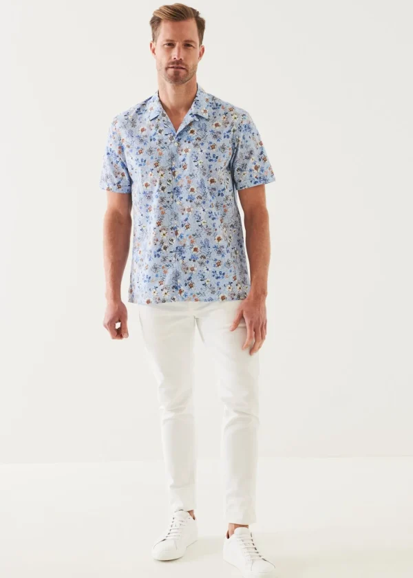 PATRICK ASSARAF Floral Print Camp Collar Shirt | Men Shirts