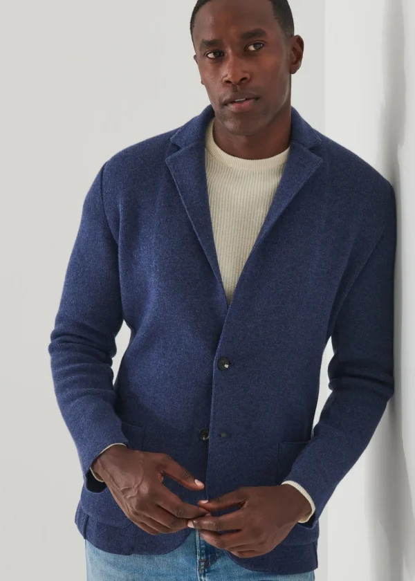PATRICK ASSARAF Italian Cashmere Two-Button Blazer | Men Blazers