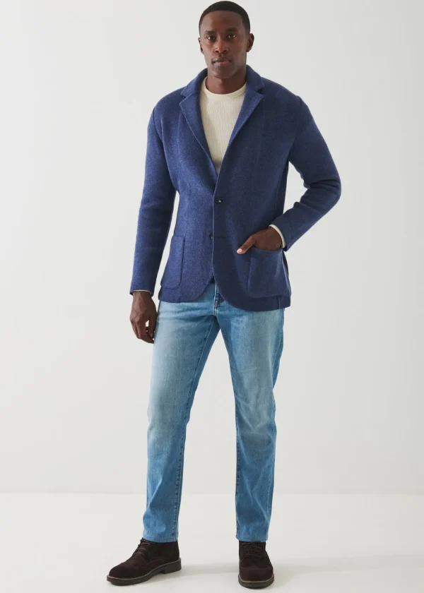 PATRICK ASSARAF Italian Cashmere Two-Button Blazer | Men Blazers
