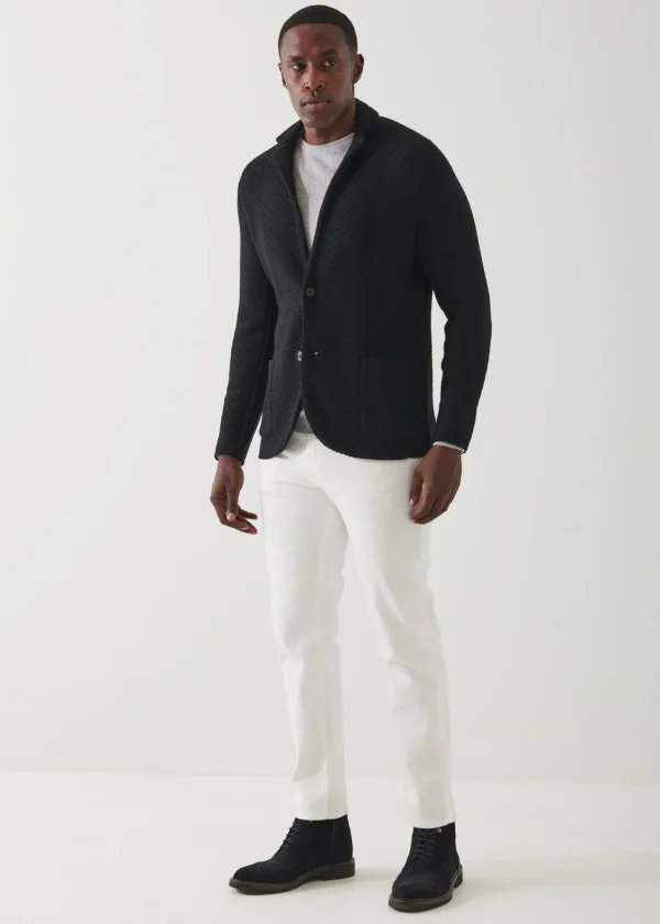 PATRICK ASSARAF Knit Sweater Jacket | Men Blazers