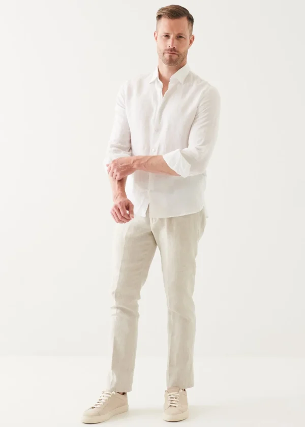 PATRICK ASSARAF Linen Pant | Men Bottoms