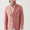PATRICK ASSARAF Linen Wool Blend Blazer | Men Blazers