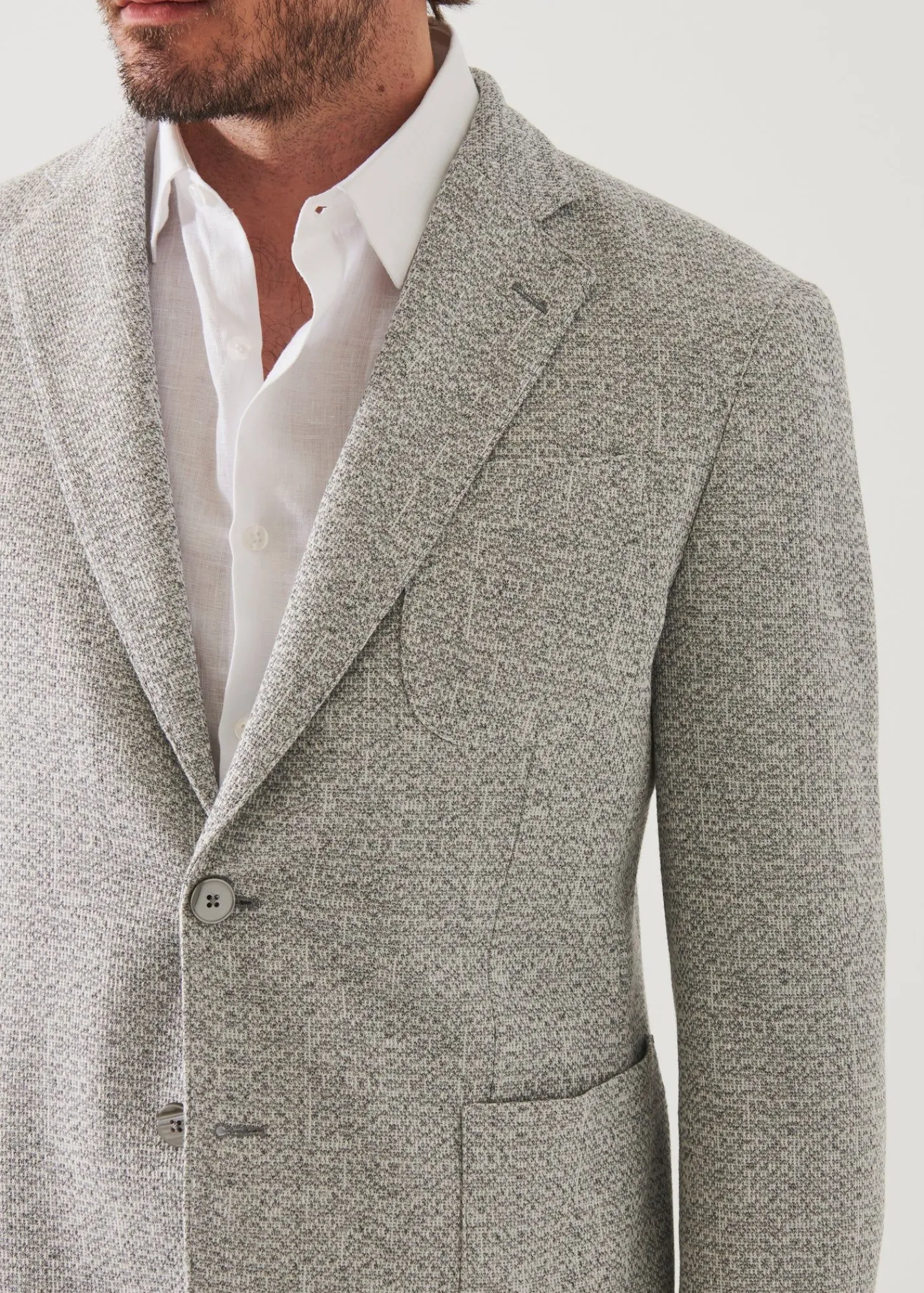 linen_wool_blend_textured_1.webp PATRICK ASSARAF Linen Wool Blend Textured Blazer | Men Blazers