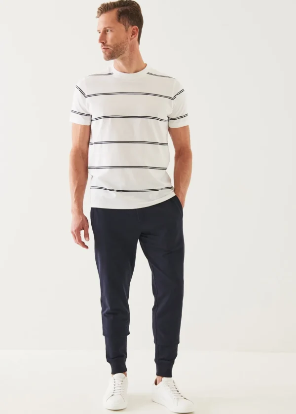 PATRICK ASSARAF Mercerized Pima Cotton Striped T-Shirt | Men T-Shirts