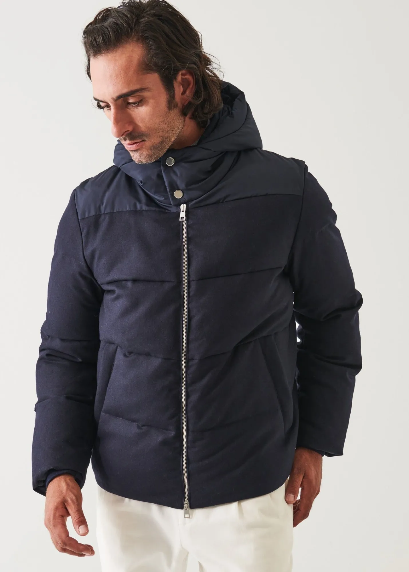 mix_media_quilted_bomber_3.webp PATRICK ASSARAF Mix Media Quilted Bomber | Men Outerwear