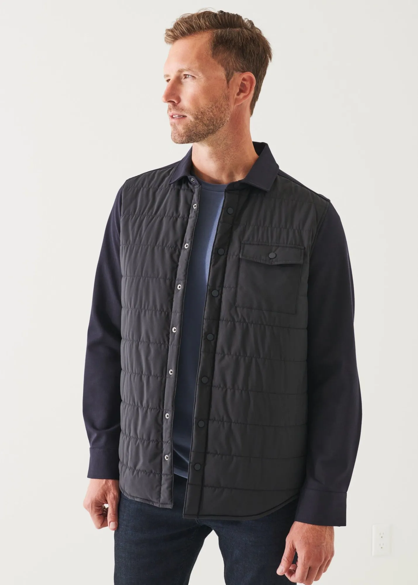 nylon_quilted_mix_media_s_4.webp PATRICK ASSARAF Nylon Quilted Mix Media Shirt Jacket | Men Outerwear