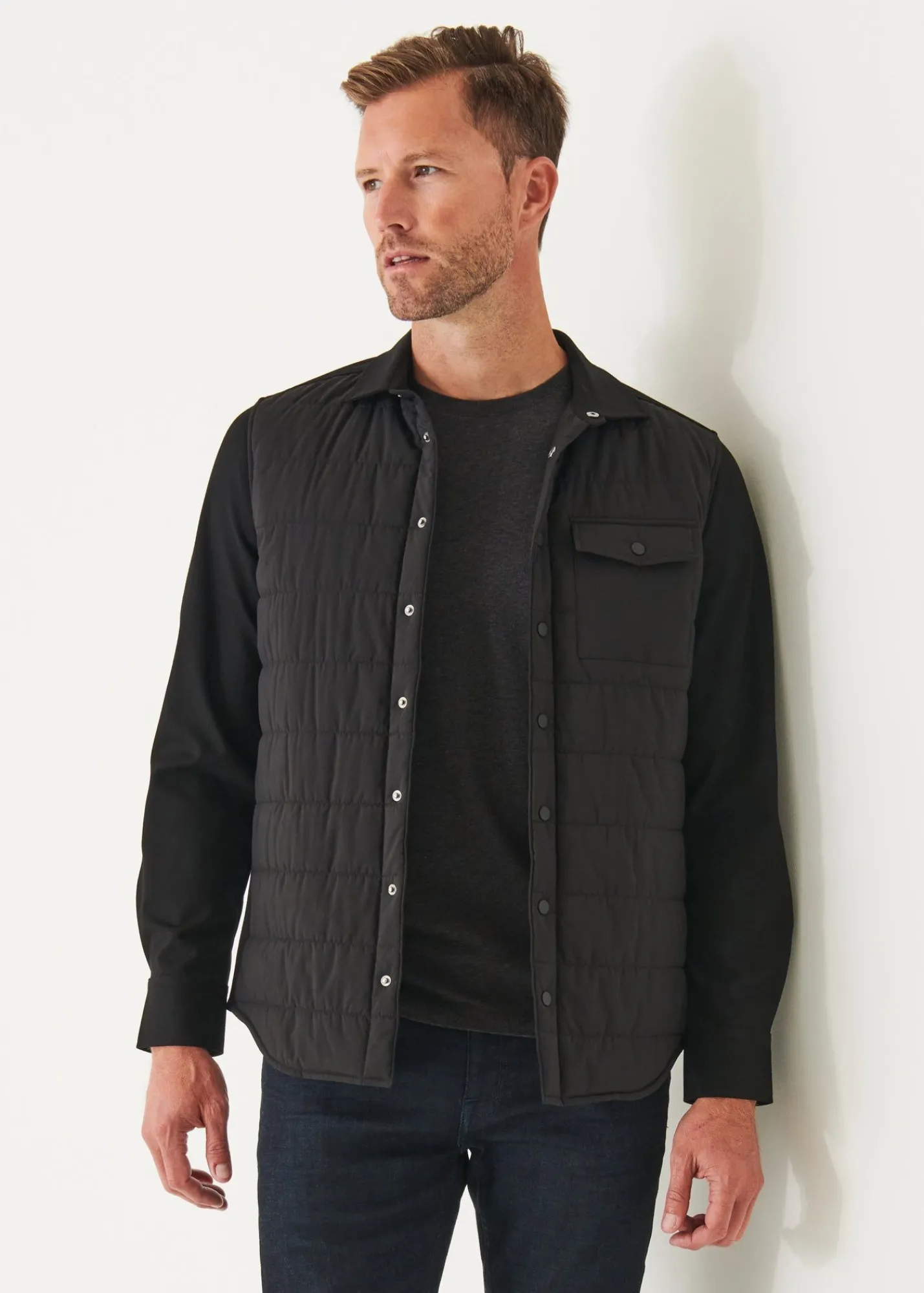 nylon_quilted_mix_media_s_8.webp PATRICK ASSARAF Nylon Quilted Mix Media Shirt Jacket | Men Outerwear