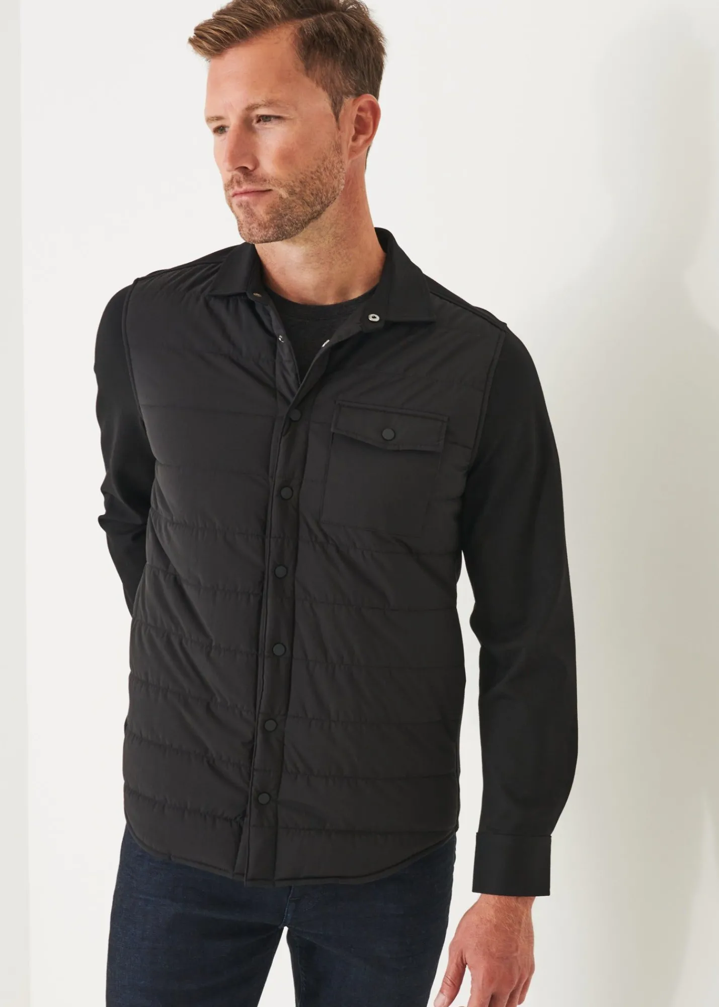 nylon_quilted_mix_media_s_9.webp PATRICK ASSARAF Nylon Quilted Mix Media Shirt Jacket | Men Outerwear