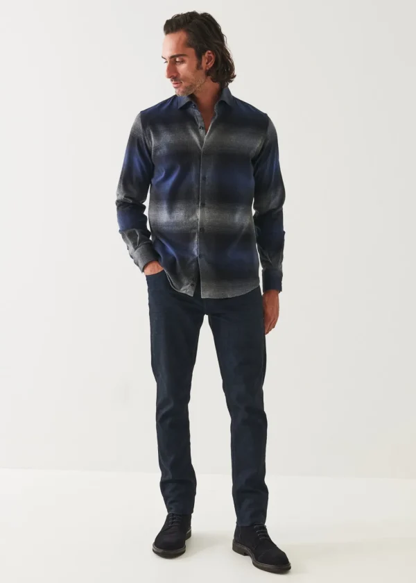 PATRICK ASSARAF Ombre Plaid Shirt | Men Shirts