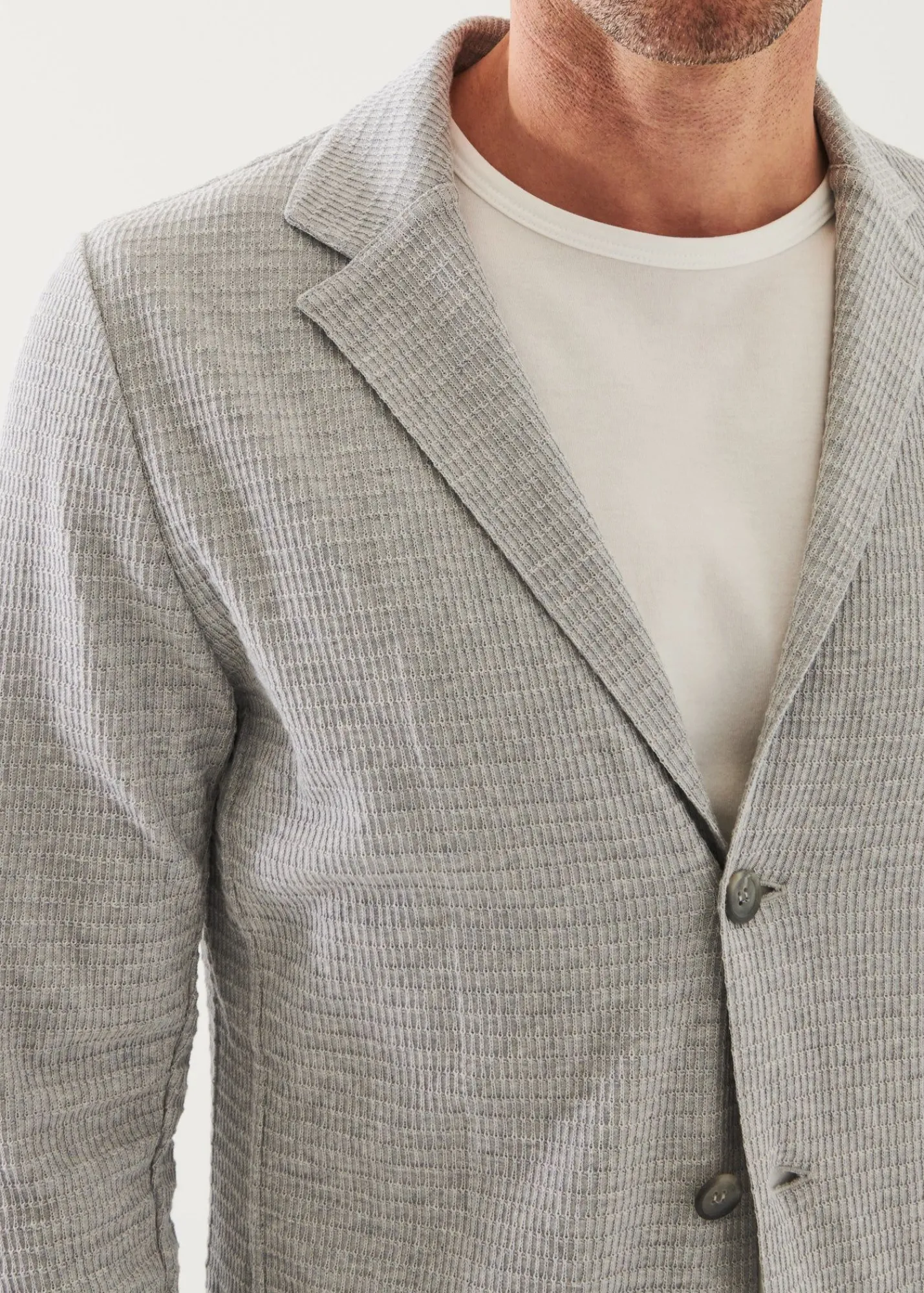 organic_cotton_textured_k_1-1.webp PATRICK ASSARAF Organic Cotton Textured Knit Blazer | Men Knitwear