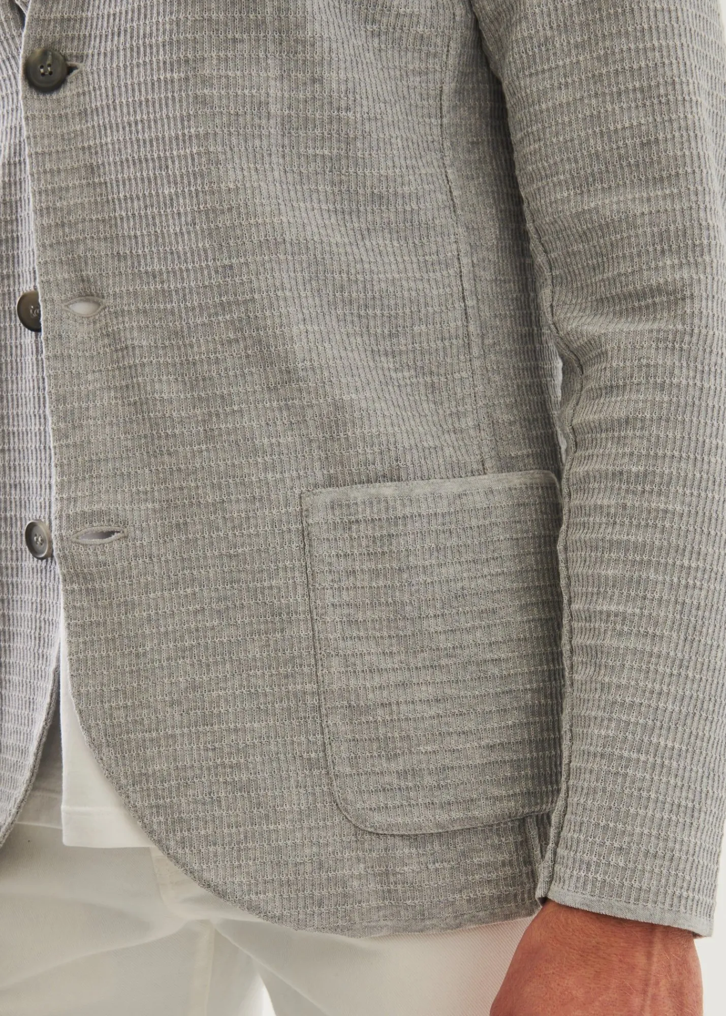 organic_cotton_textured_k_2-1.webp PATRICK ASSARAF Organic Cotton Textured Knit Blazer | Men Knitwear