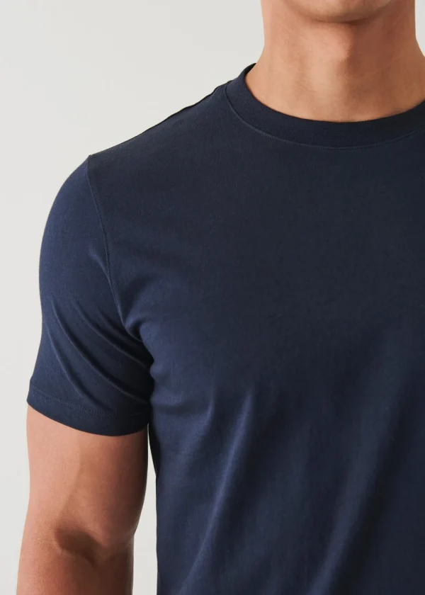 PATRICK ASSARAF Organic Pima Cotton High Neck T-Shirt | Men T-Shirts
