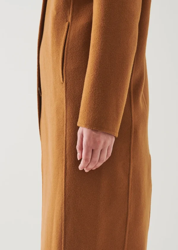 PATRICK ASSARAF Oversized Single Breasted Wool Coat | Women Outerwear