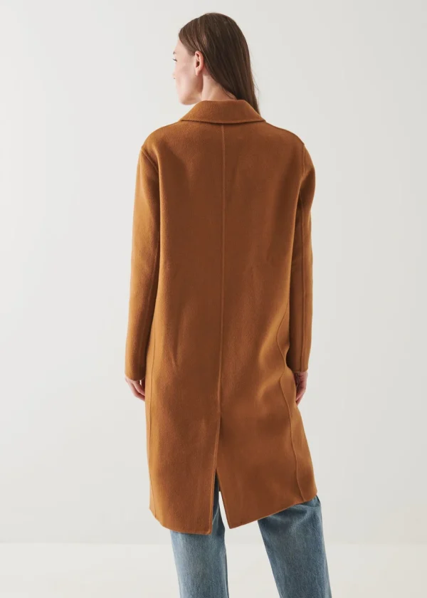 PATRICK ASSARAF Oversized Single Breasted Wool Coat | Women Outerwear