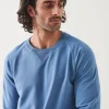 PATRICK ASSARAF Pima Cotton French Terry Soft Wash Sweatshirt | Men Sweatshirts & Hoodies
