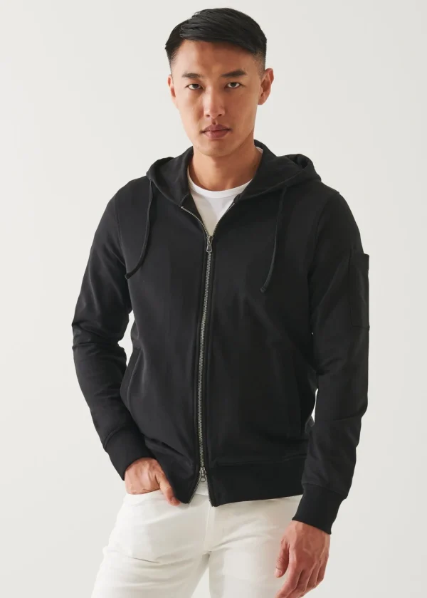 PATRICK ASSARAF Pima Cotton French Terry Zip-Up Hoodie | Men Sweatshirts & Hoodies