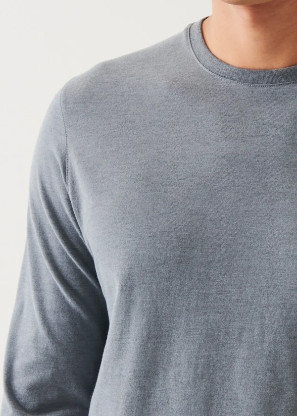 PATRICK ASSARAF Pima Cotton Stretch Overdye T-Shirt | Men T-Shirts