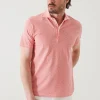 PATRICK ASSARAF Pima Cotton Stretch Printed Polo | Men Polos