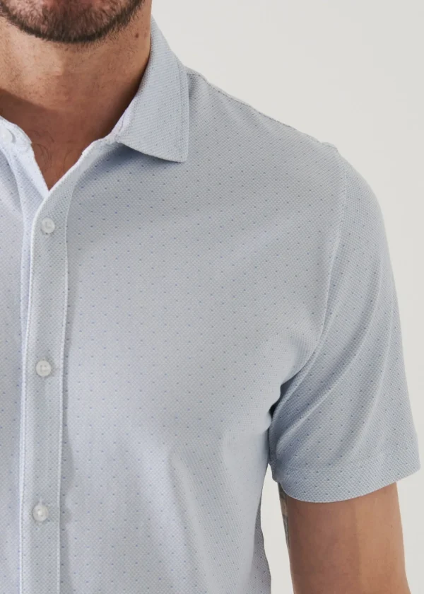 PATRICK ASSARAF Pima Cotton Stretch Printed Shirt | Men Shirts