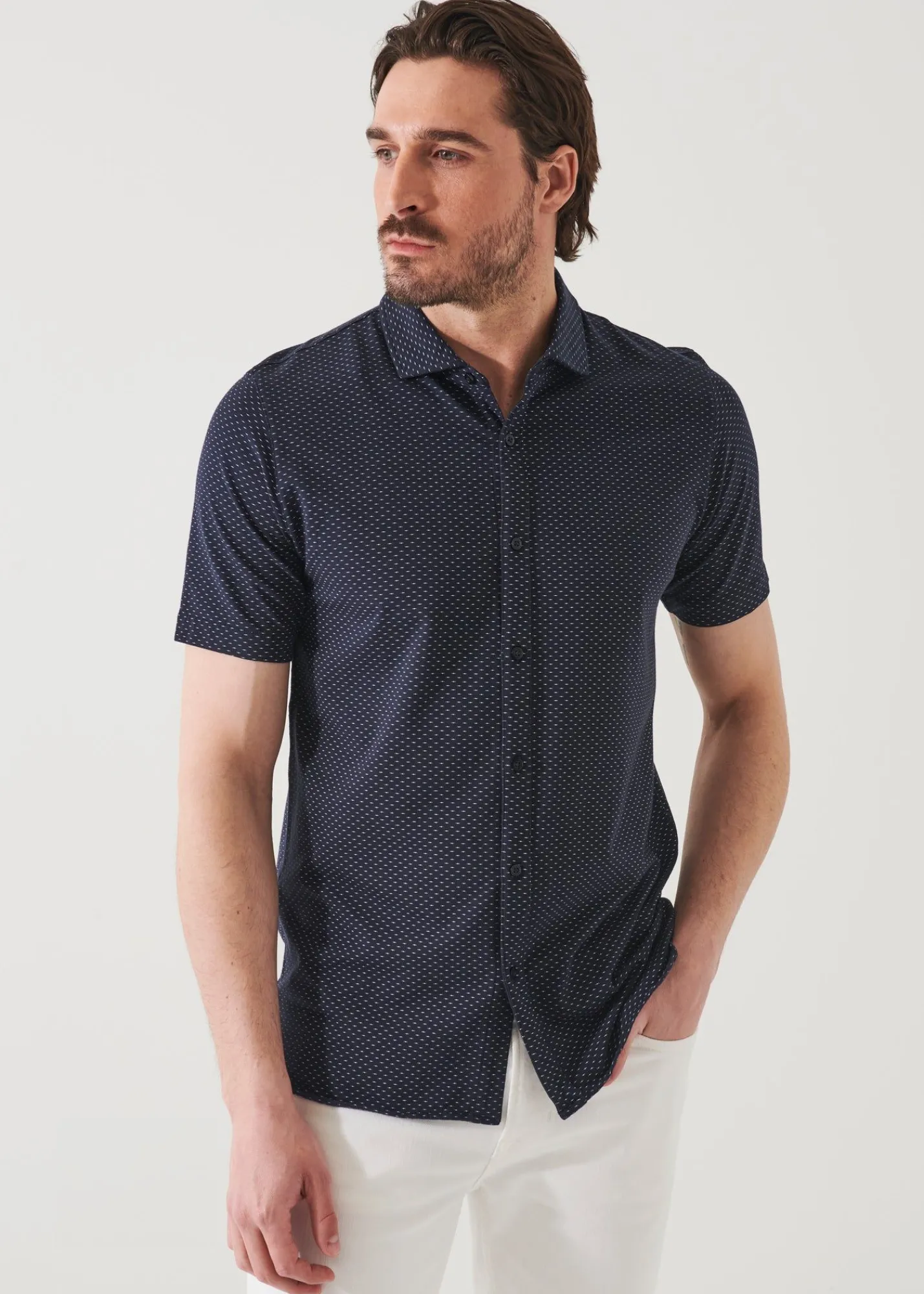 pima_cotton_stretch_print_3-2.webp PATRICK ASSARAF Pima Cotton Stretch Printed Shirt | Men Shirts