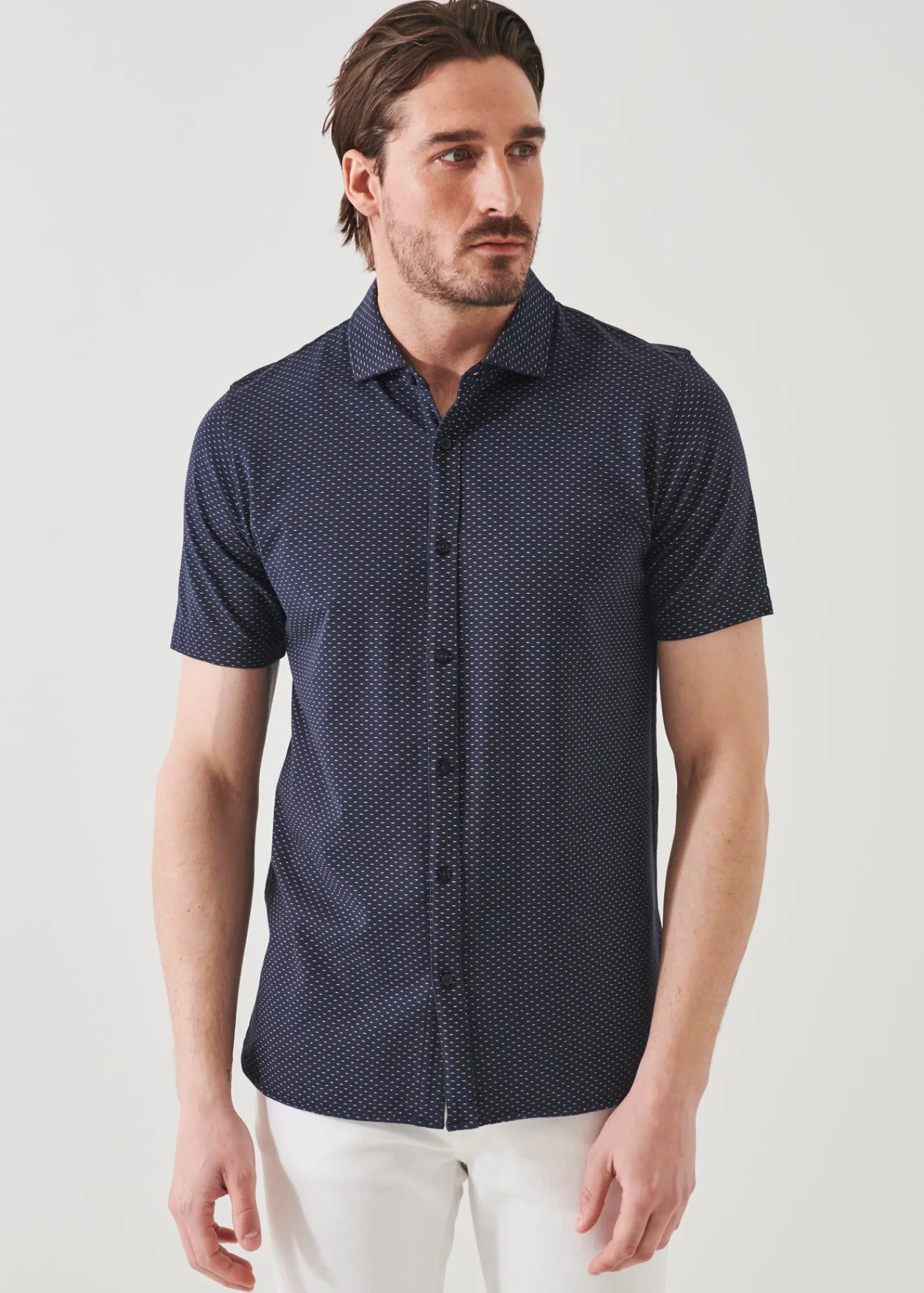 pima_cotton_stretch_print_4-2.webp PATRICK ASSARAF Pima Cotton Stretch Printed Shirt | Men Shirts