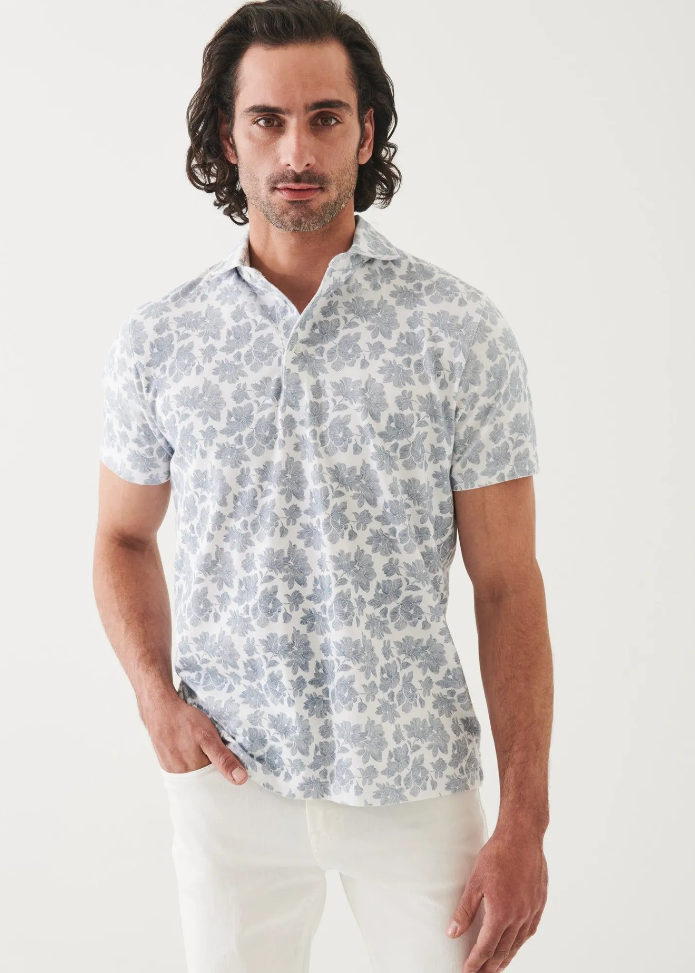 pima_cotton_stretch_print_5-6.webp PATRICK ASSARAF Pima Cotton Stretch Printed Polo | Men Polos