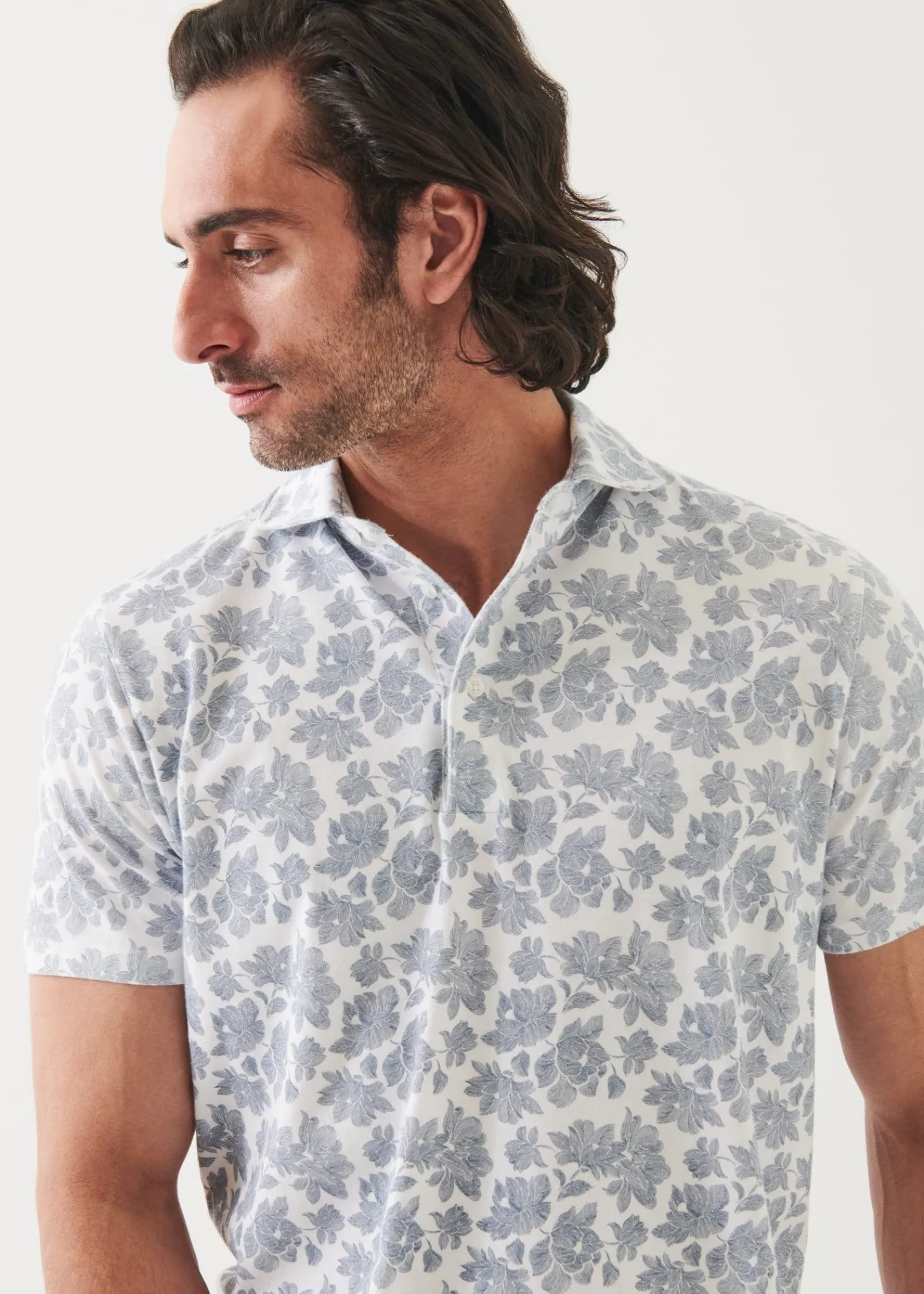 pima_cotton_stretch_print_6-3.webp PATRICK ASSARAF Pima Cotton Stretch Printed Polo | Men Polos