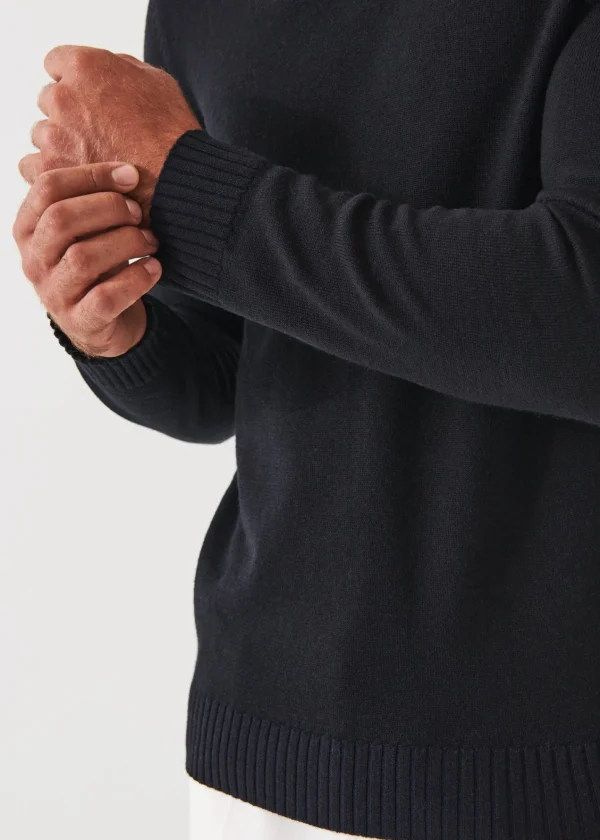 PATRICK ASSARAF Plaited Merino Wool Turtleneck | Men Knitwear