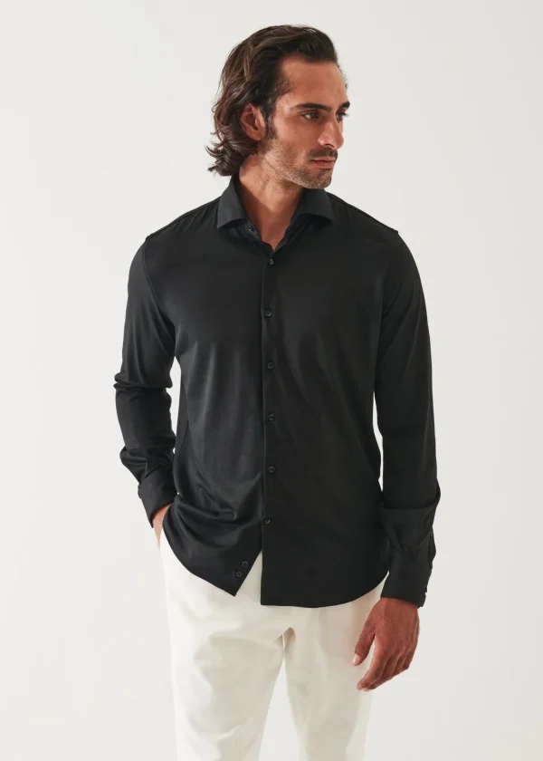 PATRICK ASSARAF Reda Active Wool Knit Shirt | Men Shirts
