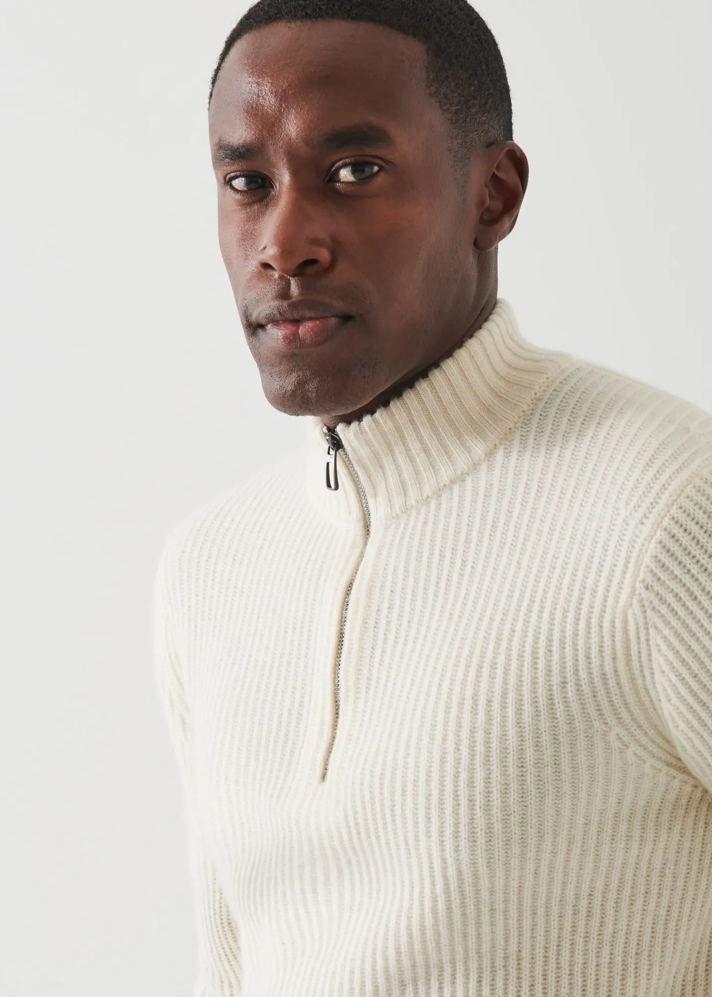 ribbed_cashmere_quarterzi_5.webp PATRICK ASSARAF Ribbed Cashmere Quarter-Zip | Men Knitwear